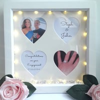 Image 2 of Personalised Engagement Frame,Engagement Gift, LED Engagement Frame