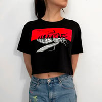 Image 1 of Split Wasp Crop Tee