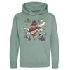 Bella '24 YOUTH 'Love Tattoo' Hoody (Dusty Green)