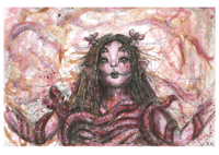 Tangled in My Own Intestines (4.5" x 5.5") 
