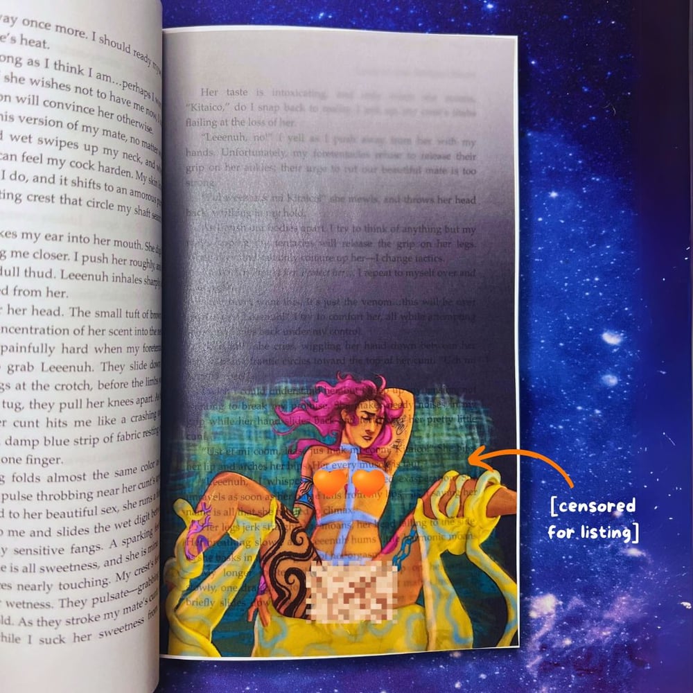 Image of Vellum Page Overlay "No Better Than a Pup" by Dextrose.png bookish art Petra Palerno alien romance 