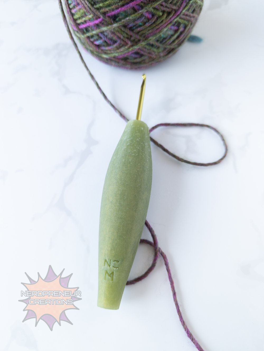 Image of Squishy Grip Choose Your Own Adventure Sleek 2.0 Interchangeable Silicone Crochet Hook Grip