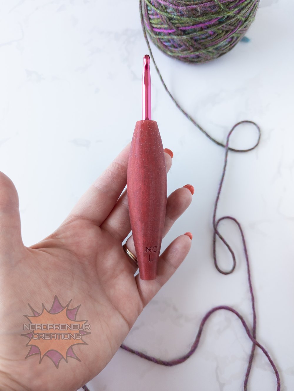 Image of Squishy Grip Choose Your Own Adventure Sleek 2.0 Interchangeable Silicone Crochet Hook Grip