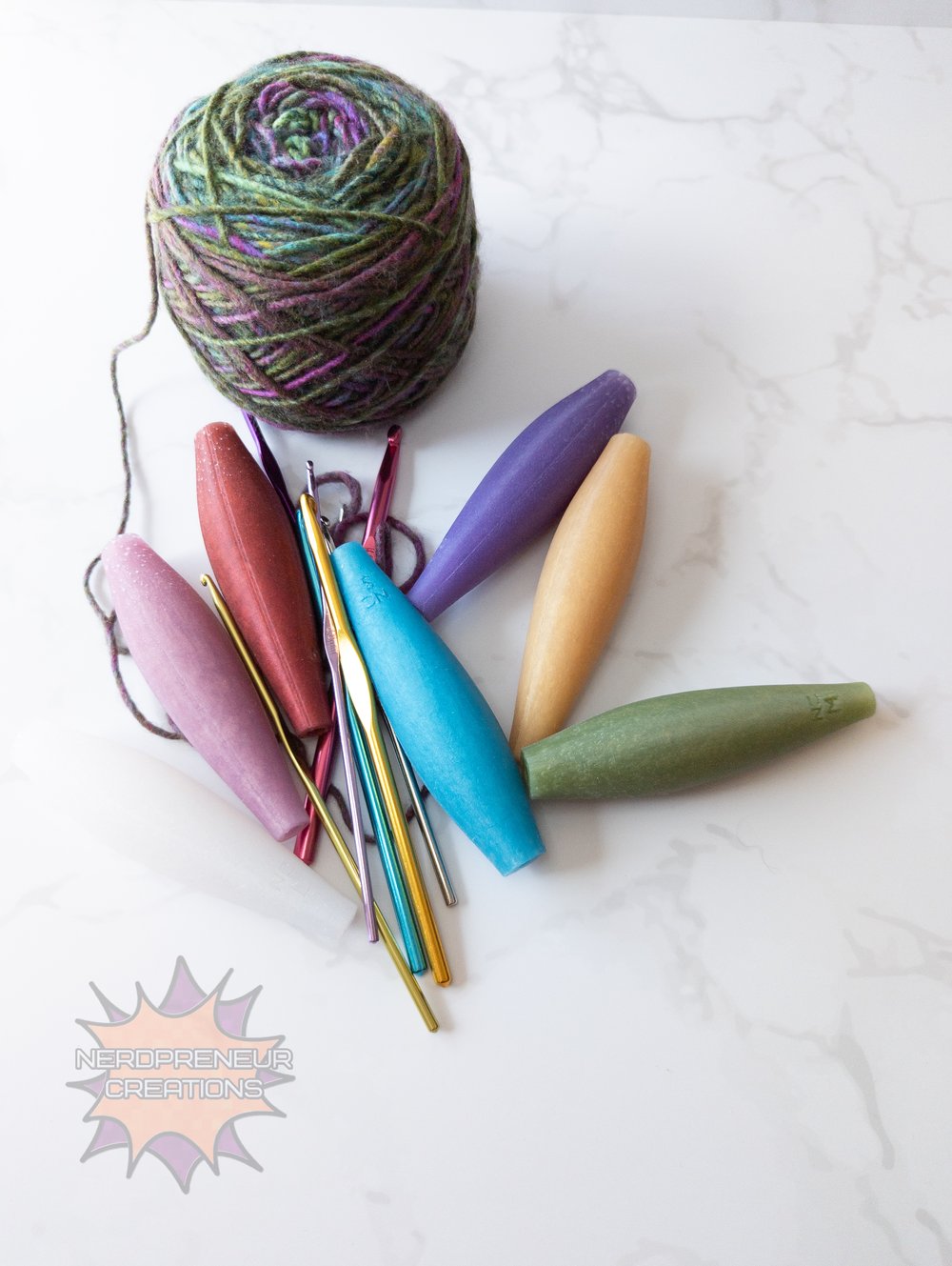 Image of Squishy Grip Choose Your Own Adventure Sleek 2.0 Interchangeable Silicone Crochet Hook Grip