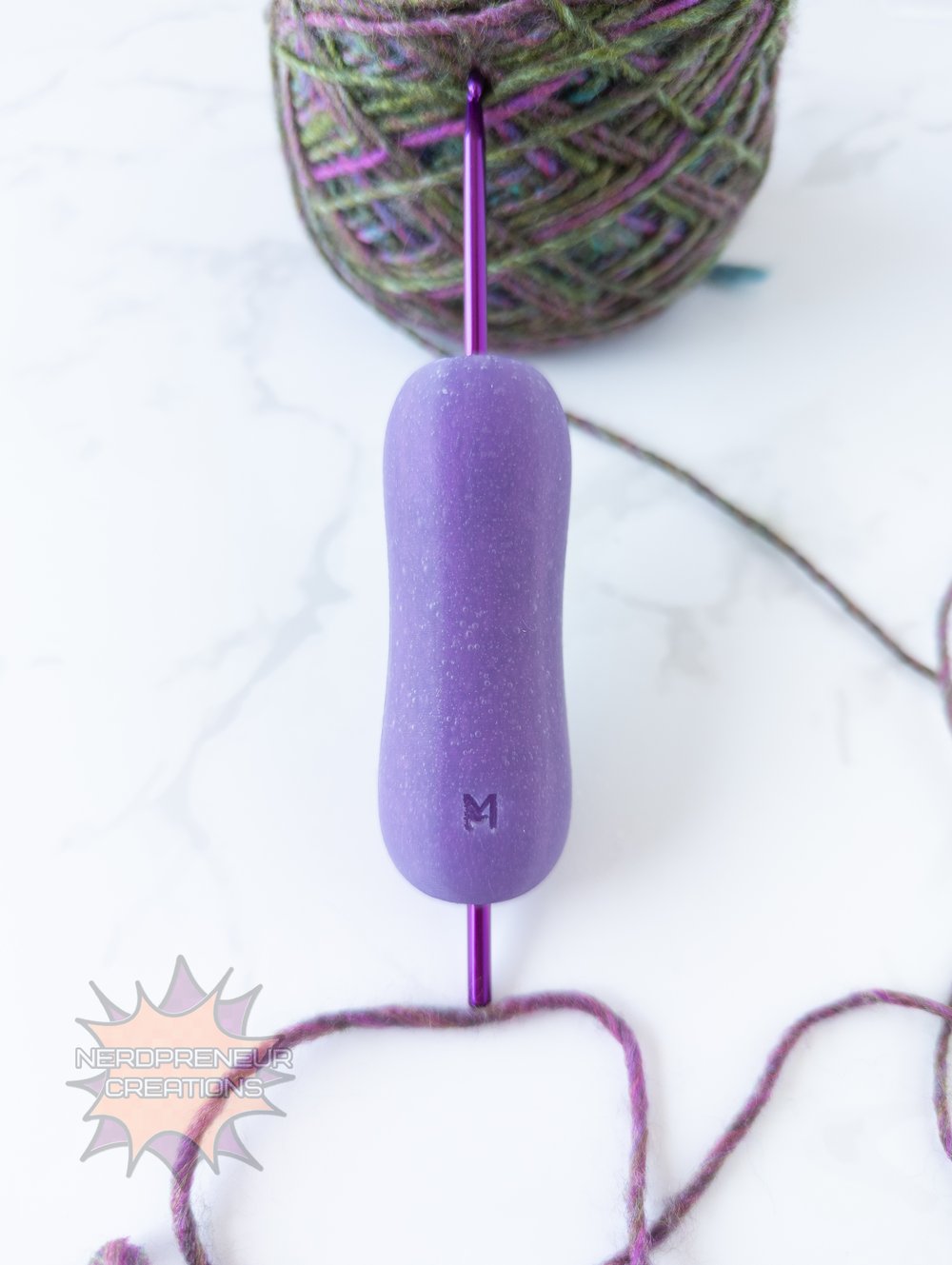 Image of Squishy Grip Choose Your Own Adventure Pencil Wide Interchangeable Silicone Crochet Hook Grip