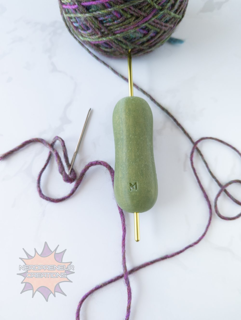 Image of Squishy Grip Choose Your Own Adventure Pencil Wide Interchangeable Silicone Crochet Hook Grip