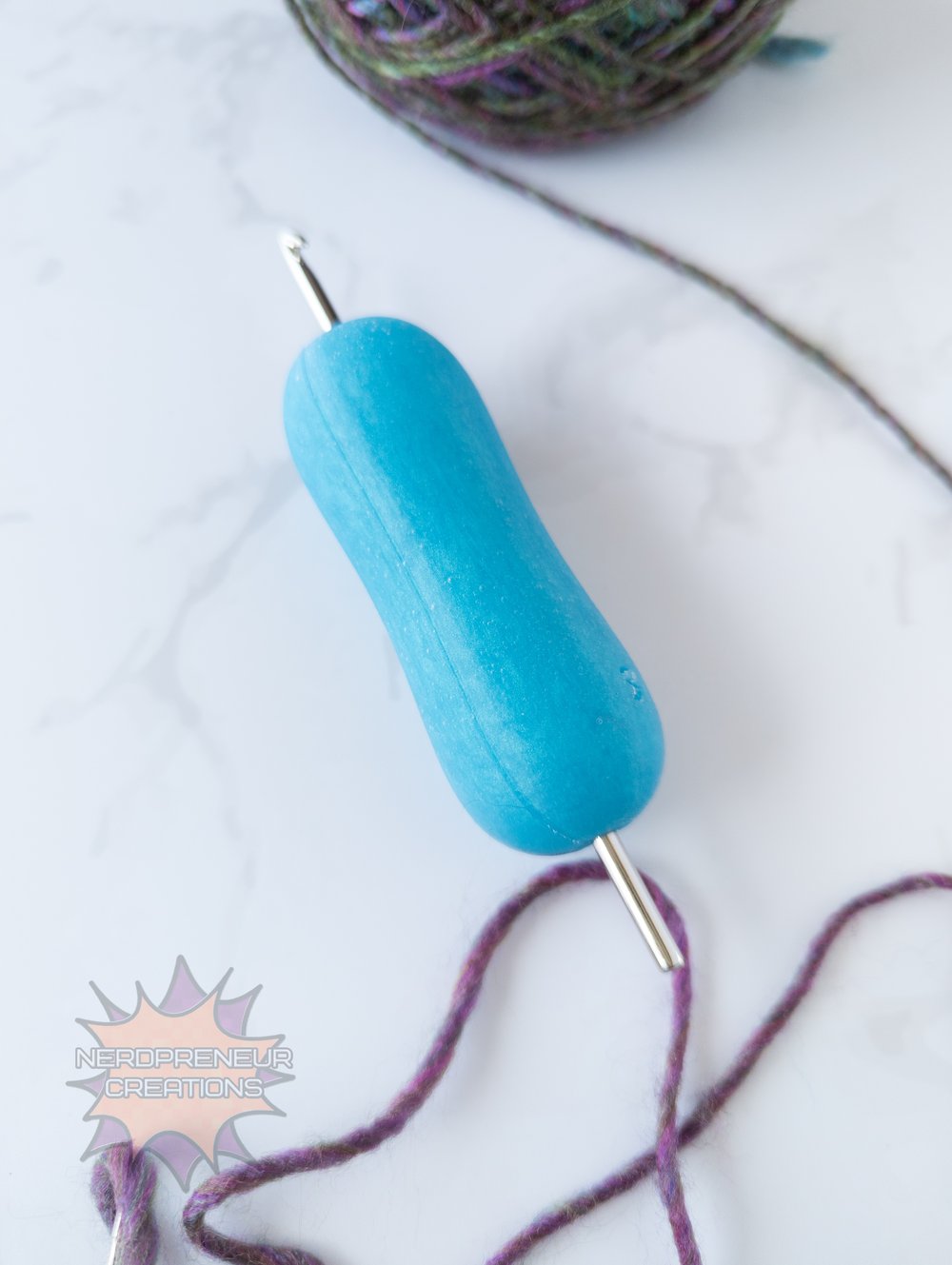 Image of Squishy Grip Choose Your Own Adventure Pencil Wide Interchangeable Silicone Crochet Hook Grip