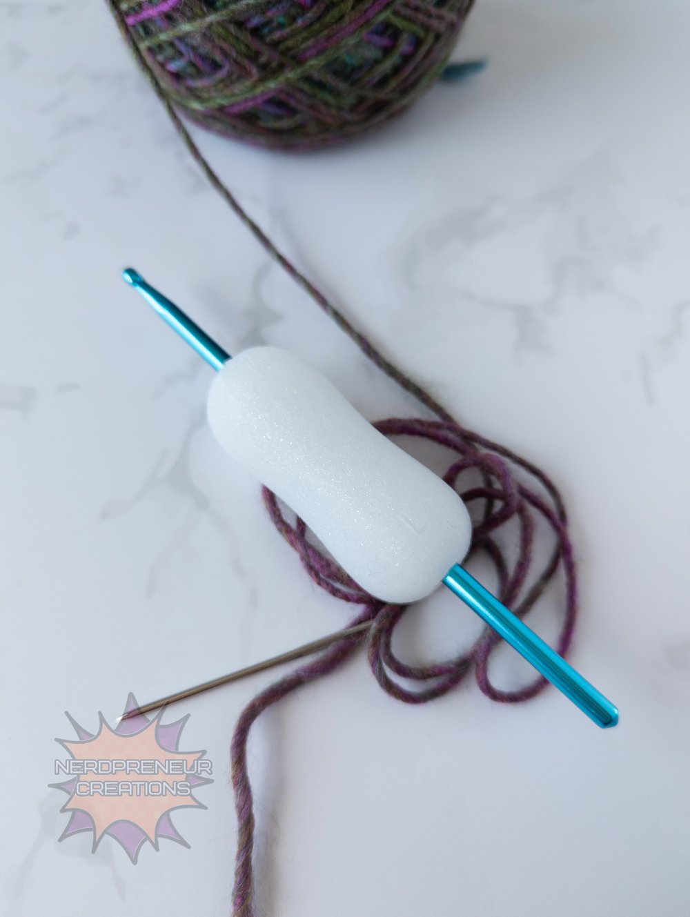 Image of Squishy Grip Choose Your Own Adventure MINI Pencil Interchangeable Silicone Crochet Hook Grip