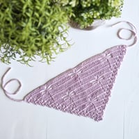 Image 1 of Dragonfly Bandana - Sparkly Lavender