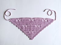 Image 2 of Dragonfly Bandana - Sparkly Lavender