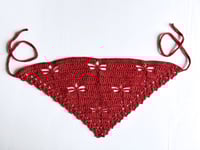 Image 2 of Dragonfly Bandana - Sparkly Red