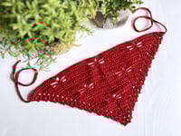 Image 5 of Dragonfly Bandana - Sparkly Red