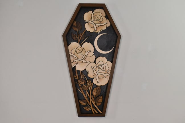 Radiant Rose Coffin