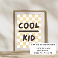 Image 1 of Cool Kid Checkerboard Print