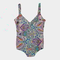 1970s Paisley Girl Swimsuit