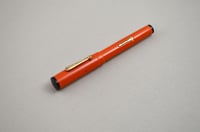 Image 7 of Salz Bros Orange Fountain Pen, 1920/1930 Era Lever Fill Action Writer, #0299