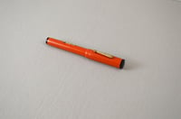 Image 11 of Salz Bros Orange Fountain Pen, 1920/1930 Era Lever Fill Action Writer, #0299