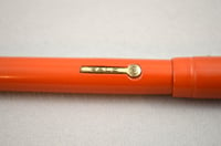 Image 8 of Salz Bros Orange Fountain Pen, 1920/1930 Era Lever Fill Action Writer, #0299