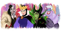 Villian Women Halloween Double Sided Uv Dtf Wrap W0566