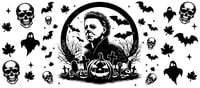 Michael Horror Halloween Double Sided Uv Dtf Wrap W0770