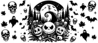 Jack Horror Halloween Double Sided Uv Dtf Wrap W0768