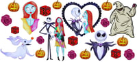 NBC Horror Couple Halloween Double Sided Uv Dtf Wrap W0767