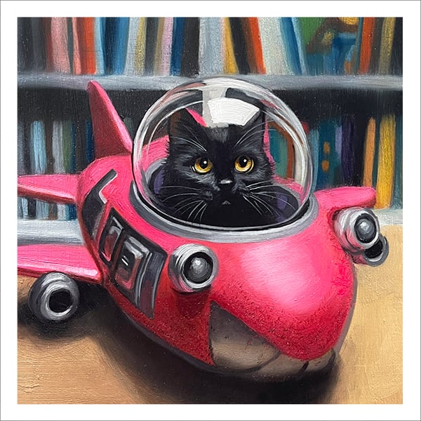 Image of "Space Cat" Print