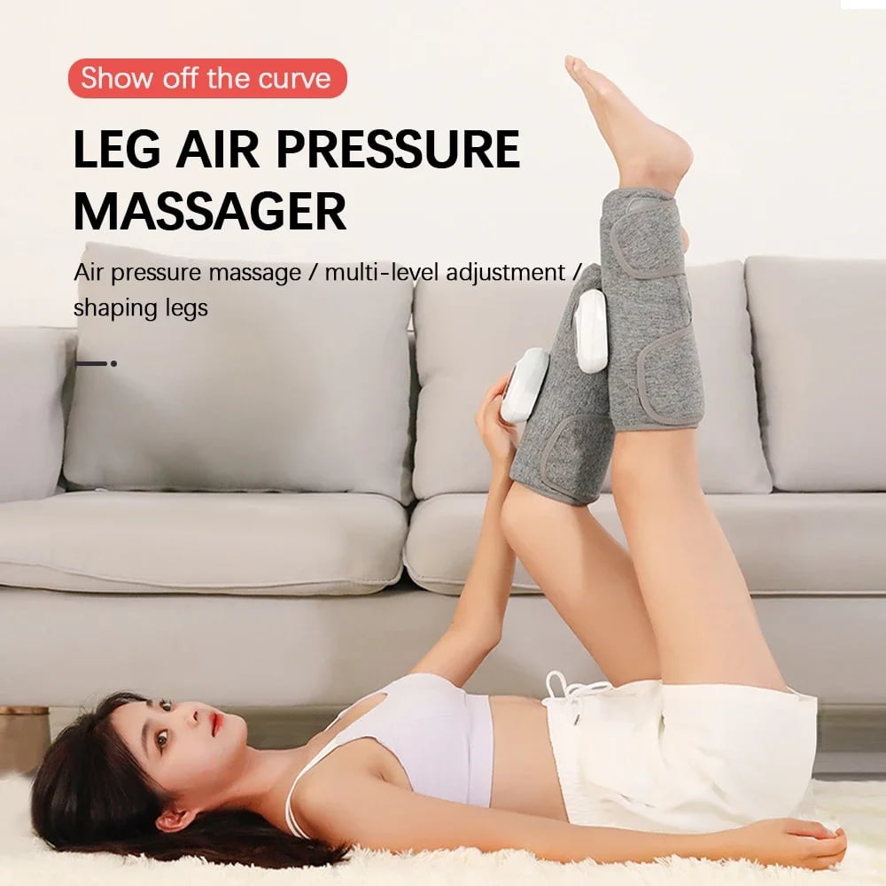 Electric Leg Massager - Wireless Rechargeable Air Compression for Pain Relief