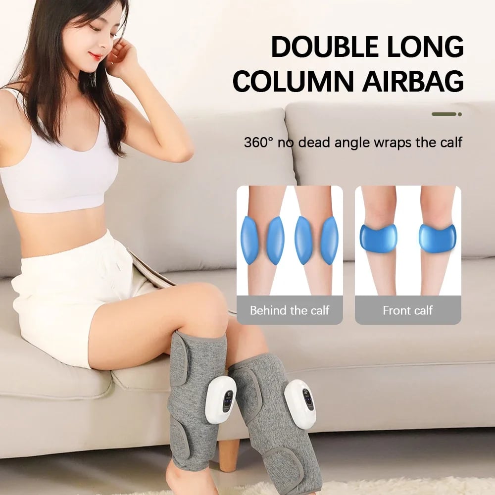 Electric Leg Massager - Wireless Rechargeable Air Compression for Pain Relief