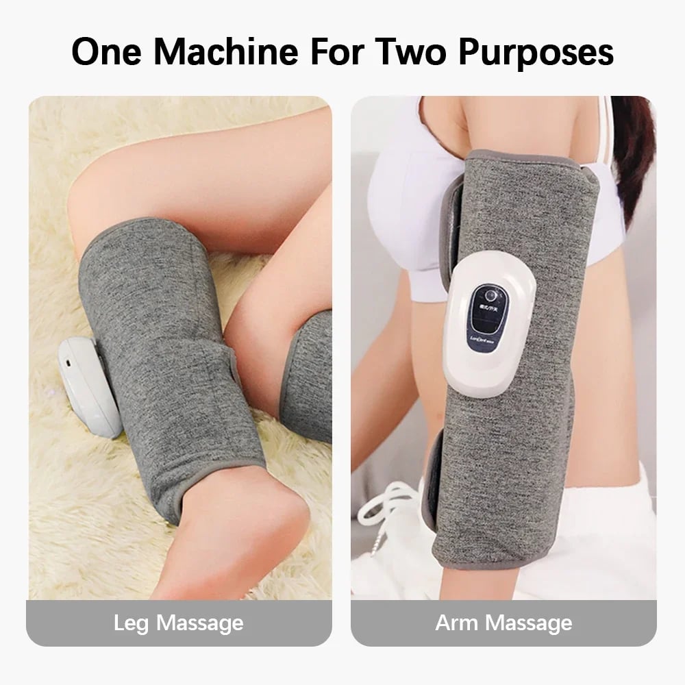 Electric Leg Massager - Wireless Rechargeable Air Compression for Pain Relief