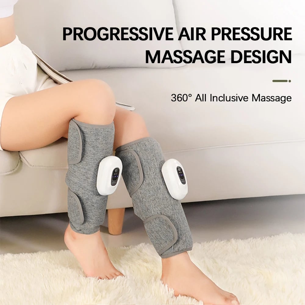Electric Leg Massager - Wireless Rechargeable Air Compression for Pain Relief