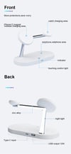 3-in-1 Wireless Charger Stand - Magsafe, Airpods Pro, Apple Watch Fast Charging Station