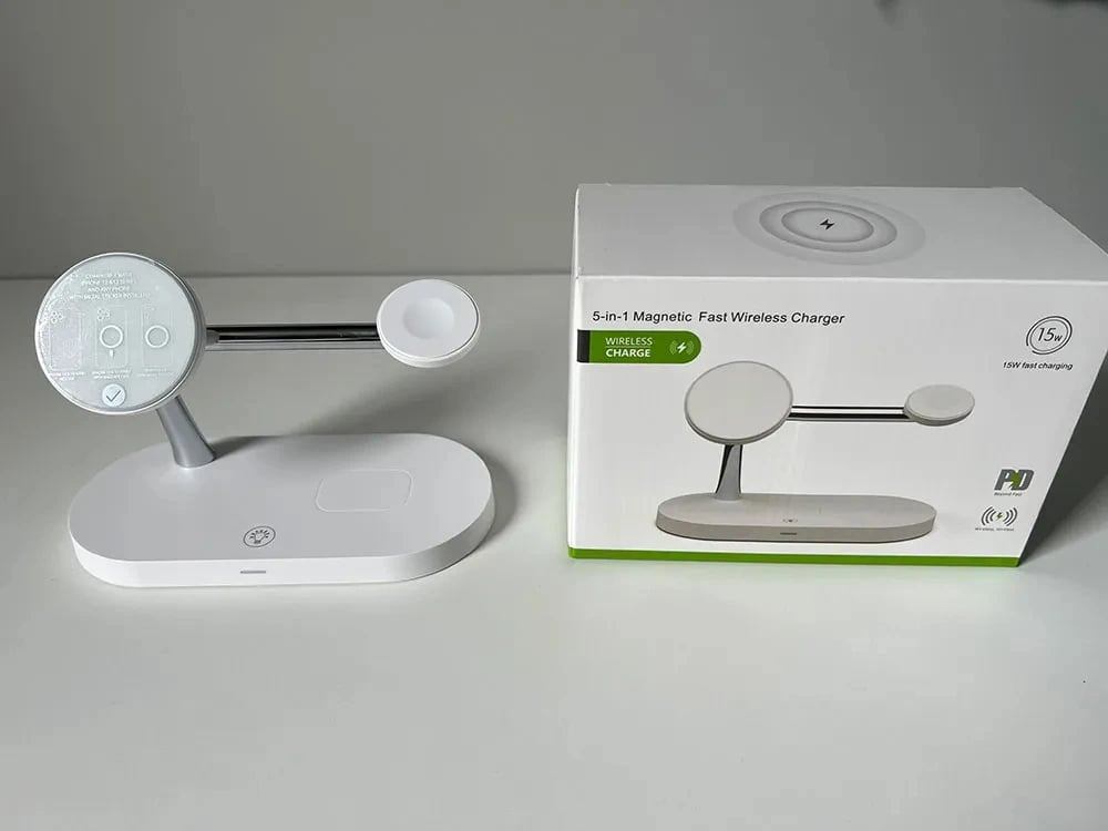 3-in-1 Wireless Charger Stand - Magsafe, Airpods Pro, Apple Watch Fast Charging Station