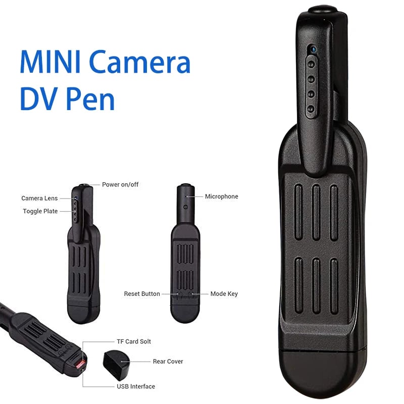 HD 1080P Wearable Body Pen Camera - Mini DVR Camcorder Micro Camera