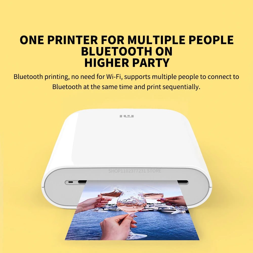 New Original Portable Mini Xiaomi Pocket Photo Printer Wireless Bluetooth Thermal Print AR Video 
