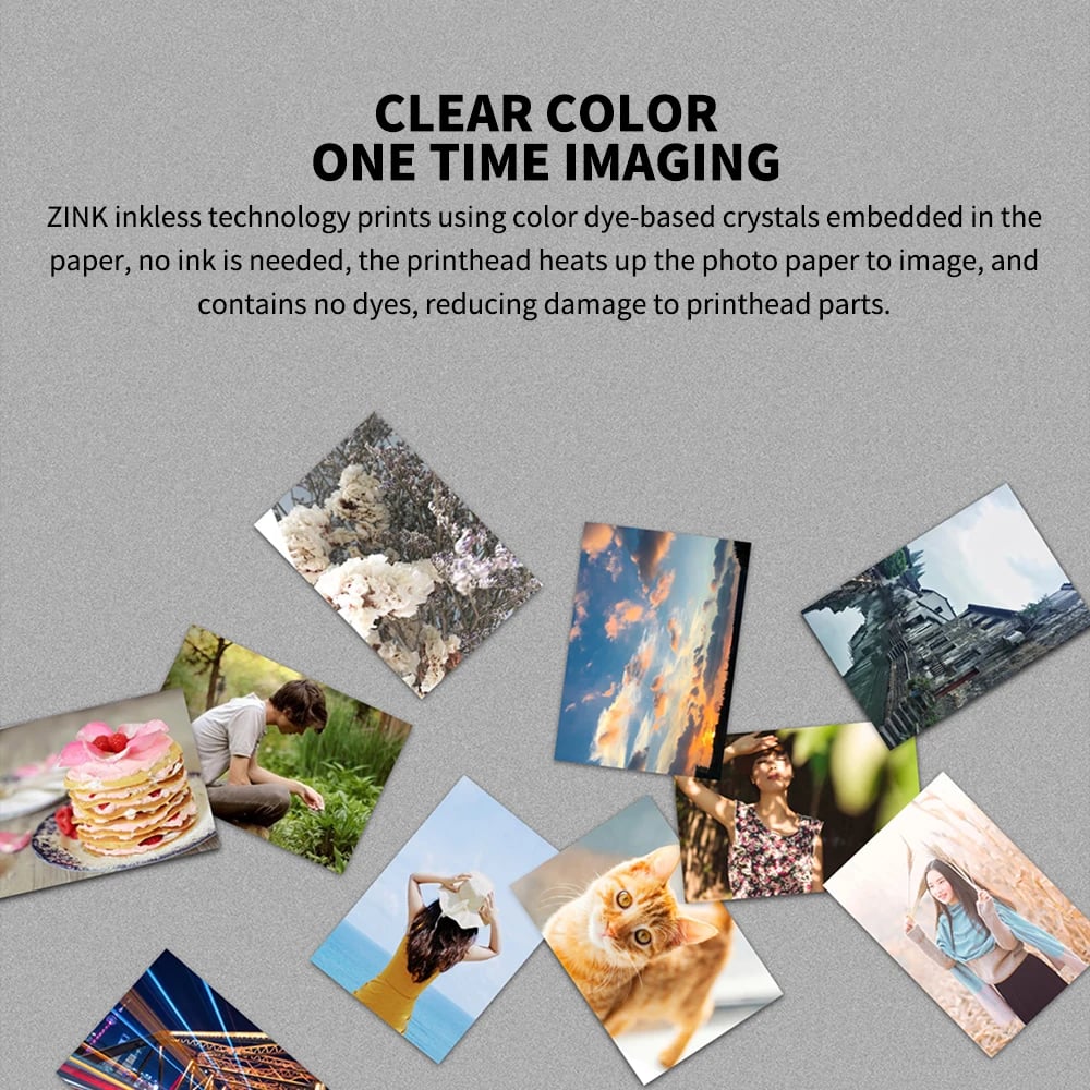 New Original Portable Mini Xiaomi Pocket Photo Printer Wireless Bluetooth Thermal Print AR Video 
