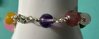 Image 2 of CHUNKY BRACELET | limoncello spritz REAL semi-precious stones - Jade quartz amethyst  bracelet