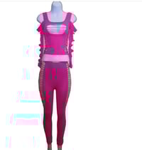 Image 1 of Pink Long Sleeve Cut Out Set