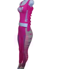 Image 2 of Pink Long Sleeve Cut Out Set
