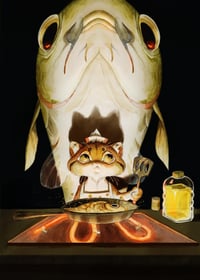 "Bigger Fish to Fry" Signed Print