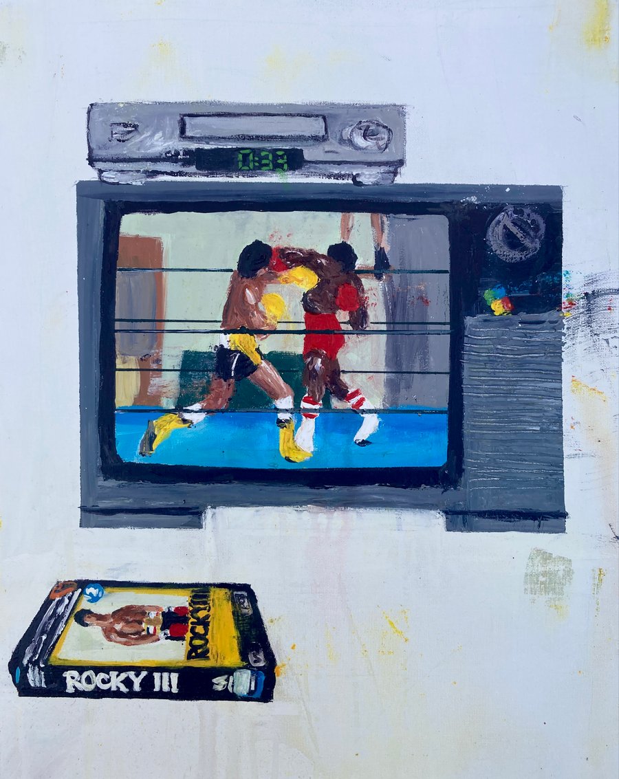 Image of Rocky III original painting