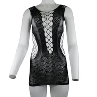 Image 3 of Fishnet Cut Out Mini Dress 