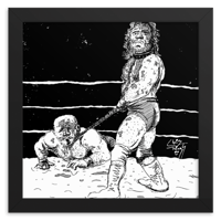 Image 6 of Hacksaw Jim Duggan vs Mad Dog Buzz Sawyer (Way of the Blade Art Print)