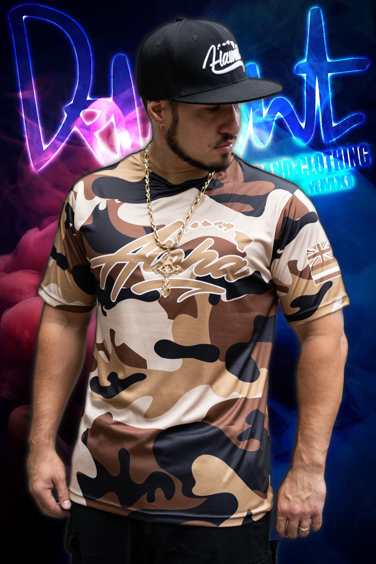 Aloha Islands - Brown Camo Jersey