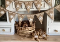 Image 2 of #2 Rustic Bunting - 10 flags *Flat rate $15.50 postage*