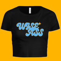 WISE ASS - Bella Crop Top Tee, black