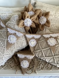 Image 3 of #6 Rustic Bunting - 10 flags *Flat rate $15.50 postage*