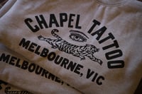 Image 4 of CHAPEL TATTOO EYE / TIGER CREW - "MELBOURNE VIC" GREY MARLE / BLACK