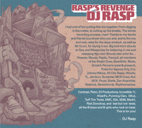 Image 3 of RASP'S REVENGE BY DJ RASP (LIMITED CD)