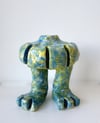 Mushy clay monster sculpture